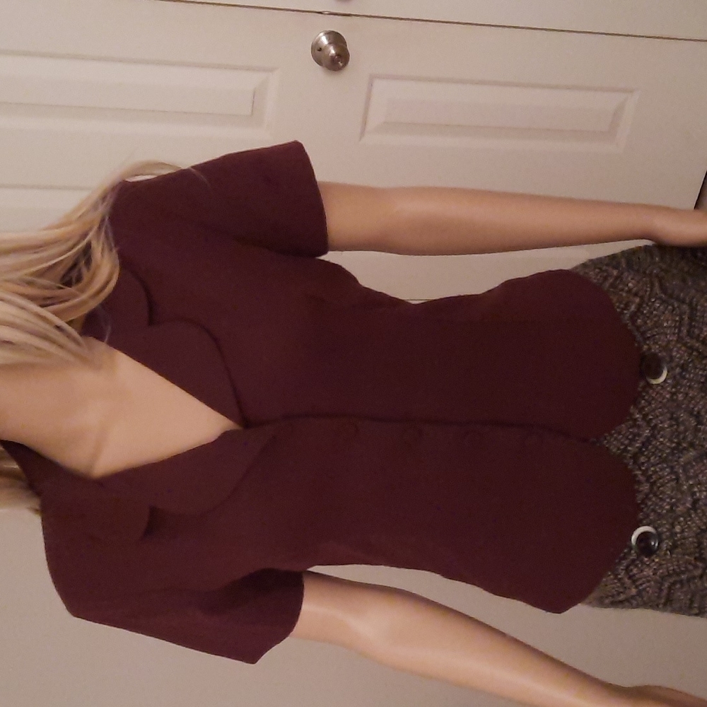 Vintage brown button down top